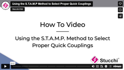 Using the S.T.A.M.P. Method to Select Proper Quick Couplings